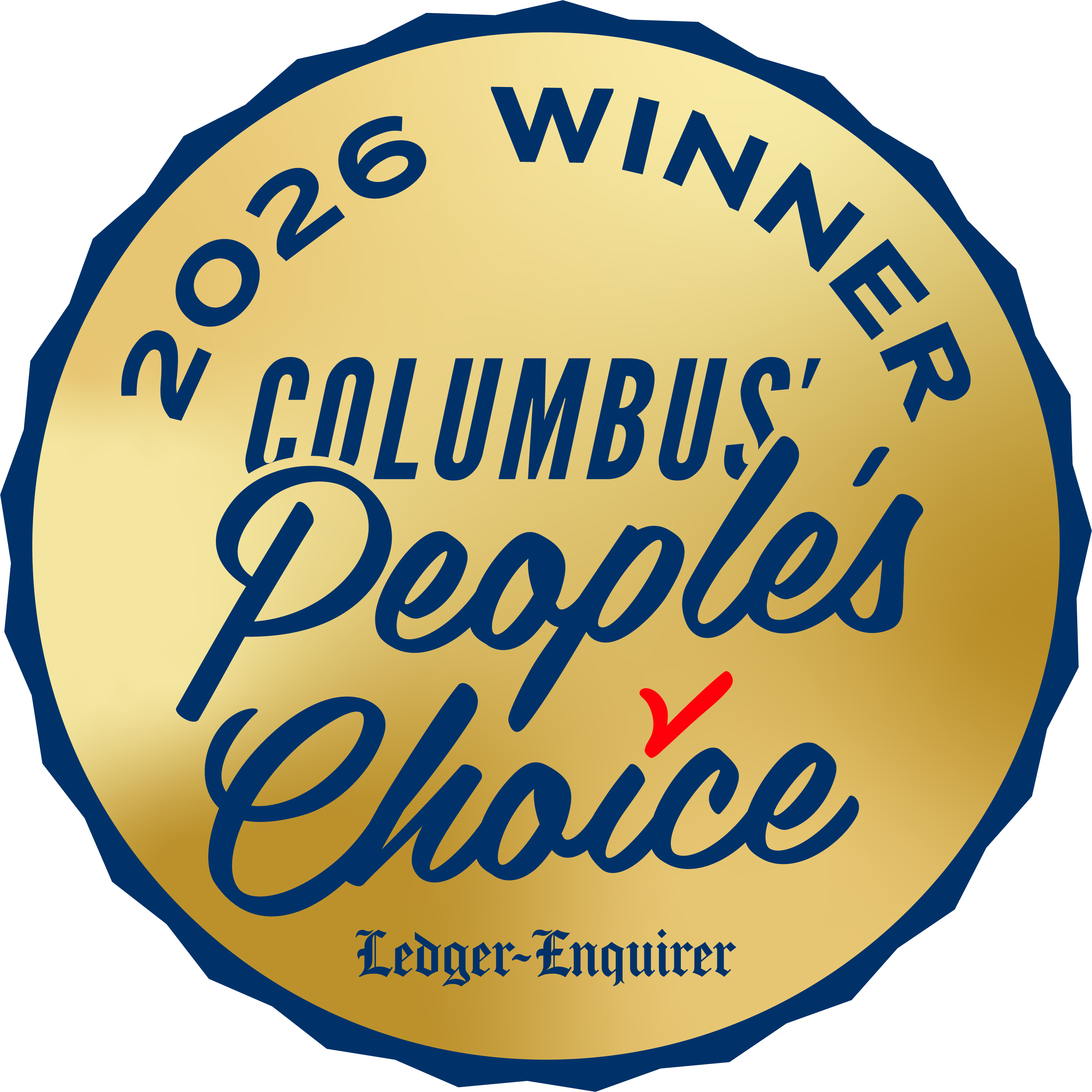 Columbus People's choice award 2024 and 2025 and 2026